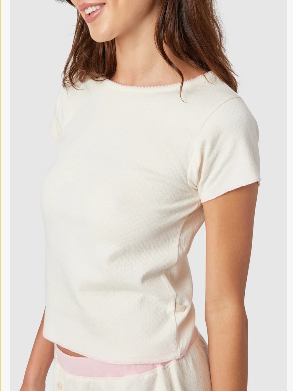 NWT Cozyland Morgan Baby Jane Tee Rosewater Medium